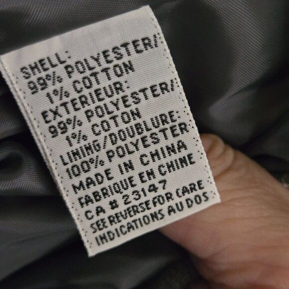 Talbots Vintage NWT Deadstock Gray Pinstripe Belted Blazer Jacket Size 12 - Picture 7 of 7